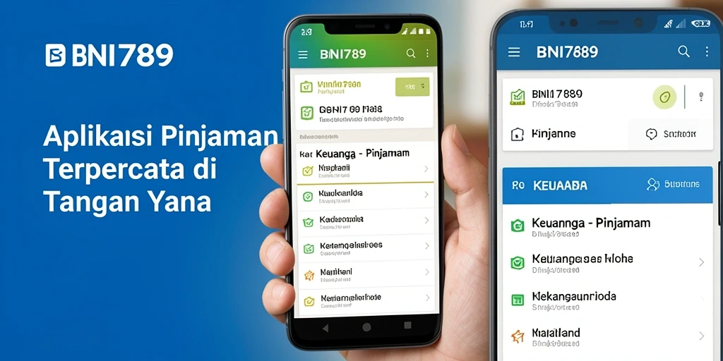 Tampilan antarmuka BNI789 yang user-friendly dan sederhana.