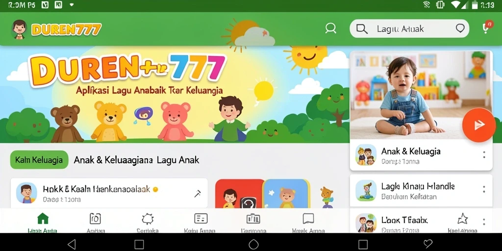 Tampilan antarmuka DUREN777 yang menyenangkan dan sederhana.