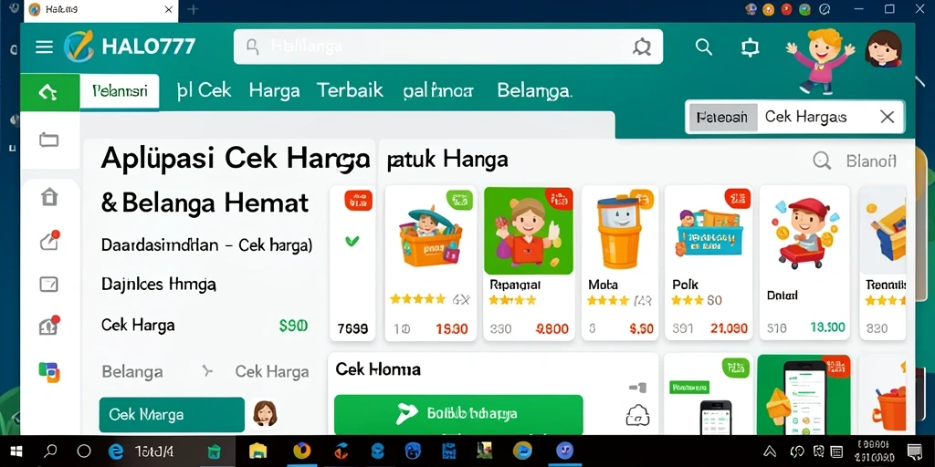 Antarmuka sederhana HALO777 untuk Cek Harga yang efektif.