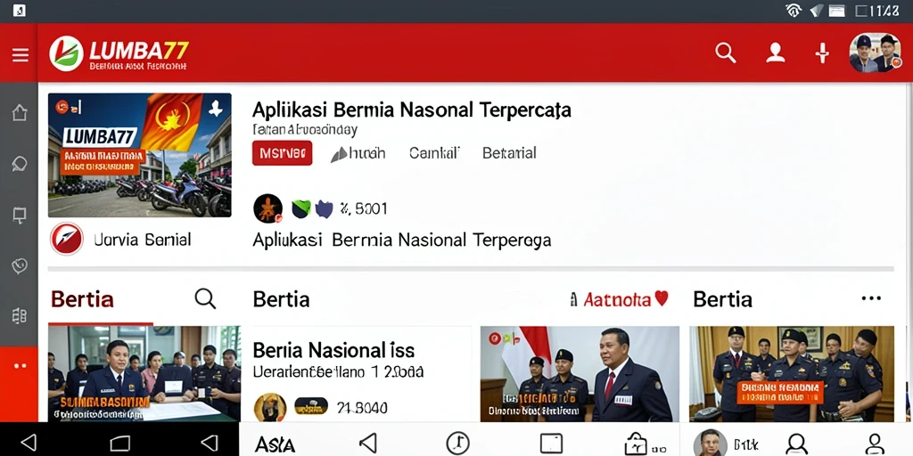 Antarmuka LUMBA77 yang informatif dan mudah digunakan.