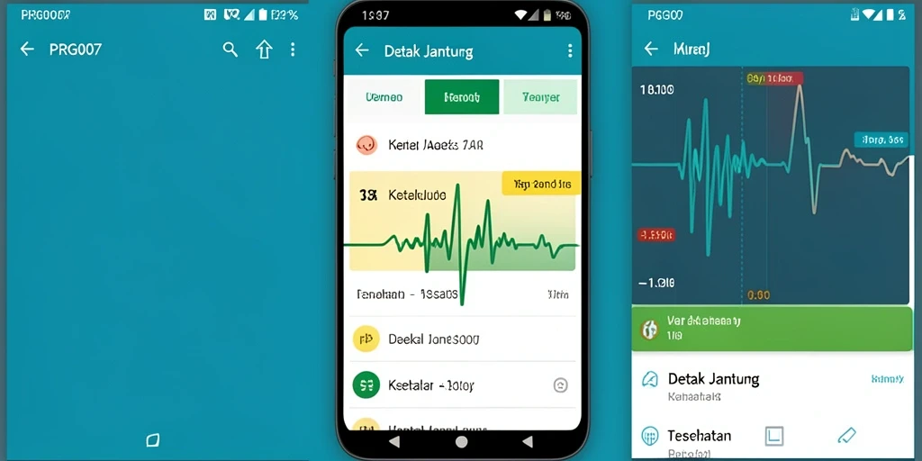 Antarmuka aplikasi PRG007 yang informatif dan mudah digunakan.
