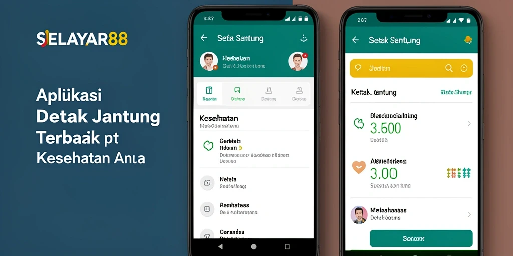 Tampilan antarmuka SELAYAR88 yang intuitif untuk monitoring detak jantung.